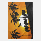 Linge De Cuisine Les camps du désert au coucher du soleil (Vertical)