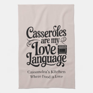 Linge De Cuisine Les Casseroles Sont Ma Langue D'Amour Farmhouse Pe
