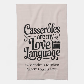 Linge De Cuisine Les Casseroles Sont Ma Langue D'Amour Farmhouse Pe