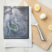 Linge De Cuisine Les Cats à oreilles vertes (Quart Plié)