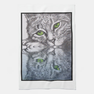 Linge De Cuisine Les Cats à oreilles vertes