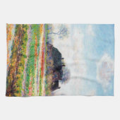 Linge De Cuisine Les champs de tulipes au Pays-Bas, Monet (Horizontal)