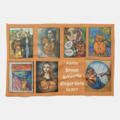 Linge De Cuisine Les chats de gingembre (Horizontal)