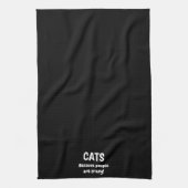 Linge De Cuisine Les Chats Parce Que Les Gens Sont Fous (Vertical)