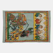 Linge De Cuisine Les Chevaliers Jouant, Les Filles Regardant (Horizontal)