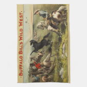 Linge De Cuisine Les Chevaux de l'Ouest sauvage de Buffalo Bill (Vertical)