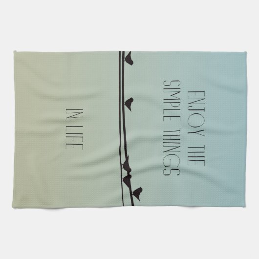 Linge De Cuisine Les choses simples Oiseaux (Horizontal)