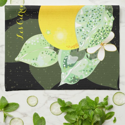 Linge De Cuisine Les Citrons (Plié)