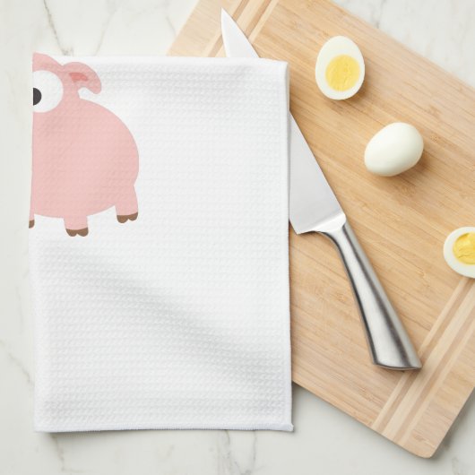 Linge De Cuisine Les cochons (Quart Plié)