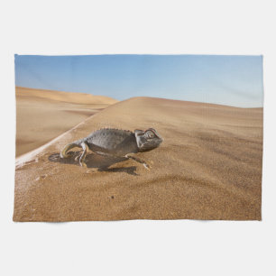 Linge De Cuisine Les déserts Namaqua Chameleon dans le désert