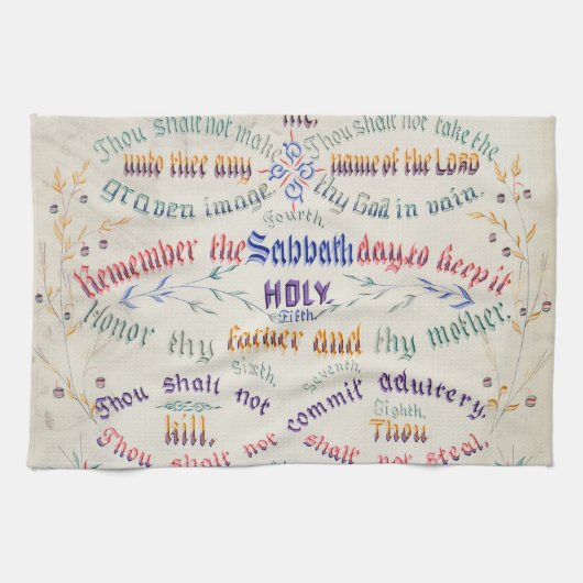 Linge De Cuisine Les dix commandements (Horizontal)