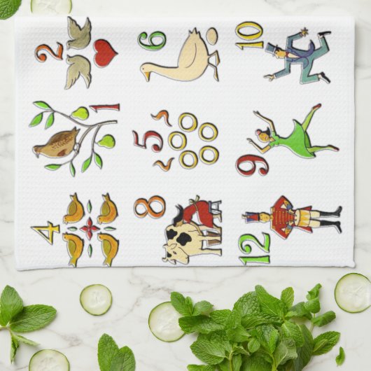 Linge De Cuisine Les douze jours de Noël (Plié)