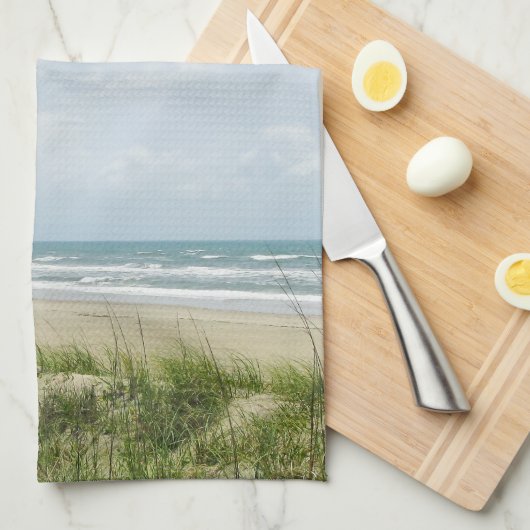 Linge De Cuisine Les Dunes De Sable De La Plage Côtière (Quart Plié)