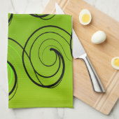 Linge De Cuisine Les Éclosions Vertes (Quart Plié)