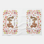 Linge De Cuisine Les écureuils de automne personnalisent (Horizontal)
