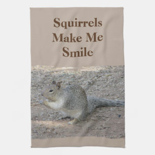 Linge De Cuisine Les écureuils me font sourire Petit animal de forê