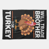 Linge De Cuisine Les enfants de Thanksgiving échangeront leur frère (Horizontal)