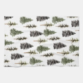 Linge De Cuisine Les épinettes des bois d'hiver (Horizontal)