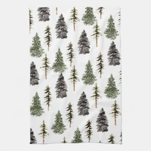 Linge De Cuisine Les épinettes des bois d'hiver