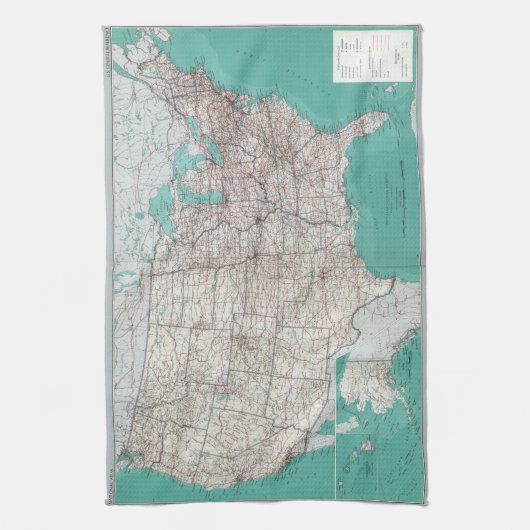 Linge De Cuisine Les Etats-Unis tracent (Vertical)