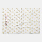 Linge De Cuisine Les étoiles d'or brillent (Horizontal)