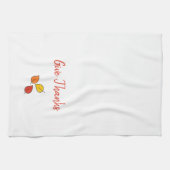 Linge De Cuisine Les Feuilles modernes d'Orange et d'Or remercient (Horizontal)