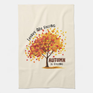 Linge De Cuisine Les feuilles Tournent, L'Automne Appelle - Chaud A