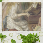 Linge De Cuisine Les filles à la peinture impressionniste de piano  (Plié)