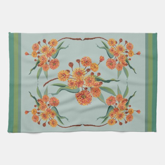 Linge De Cuisine Les fleurs de gommiers australiens (Horizontal)