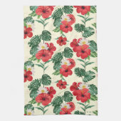 Linge De Cuisine Les fleurs tropicales du Lotus Blanc (Vertical)