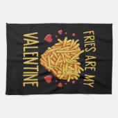 Linge De Cuisine Les Fries françaises sont ma Saint Valentin (Horizontal)