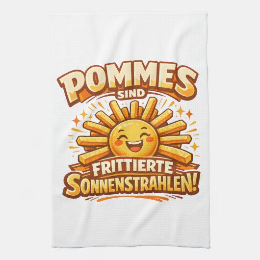 Linge De Cuisine Les frites sont des rayons de soleil frits - (Vertical)