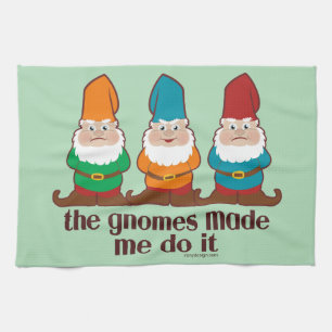 Linge De Cuisine Les gnomes m'ont incité à le faire