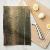 Linge De Cuisine Les grands arbres, Mariposa Grove, CA par Bierstad (Quart Plié)