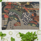 Linge De Cuisine Les guerriers samouraïs Tadanori et Noritsune (Plié)