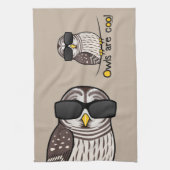 Linge De Cuisine Les hiboux sont frais (Vertical)