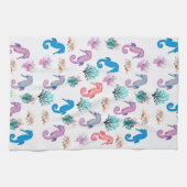 Linge De Cuisine Les hippocampes colorés (Horizontal)