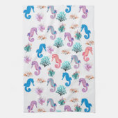 Linge De Cuisine Les hippocampes colorés (Vertical)