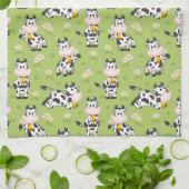 Linge De Cuisine Les jolies vaches de ferme (Plié)