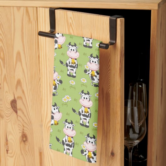 Linge De Cuisine Les jolies vaches de ferme (Pliage en tiers)