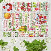 Linge De Cuisine Les Joyaux De Noël (Plié)