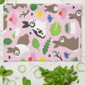 Linge De Cuisine Les lapins et leurs cures (Plié)