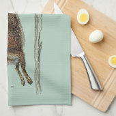 Linge De Cuisine Les lièvres de emballage chez Pâques (Quart Plié)