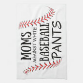Linge De Cuisine Les mamans contre les pantalons de baseball blanc (Vertical)