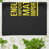 Linge De Cuisine Les mathématiques sont importantes plus que l'angl (Plié)