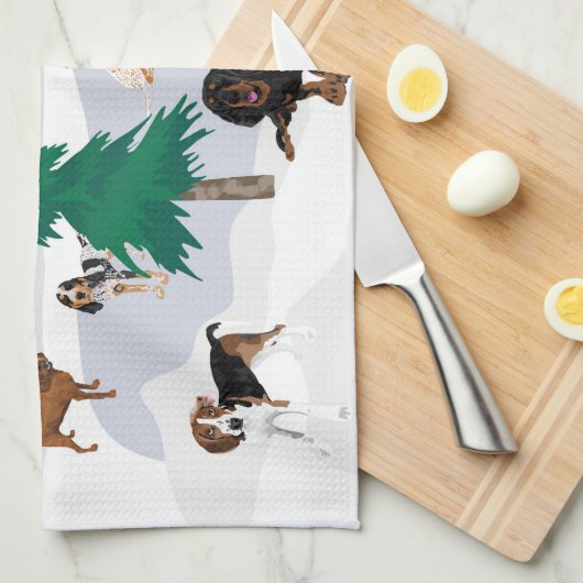 Linge De Cuisine Les montagnes (Quart Plié)