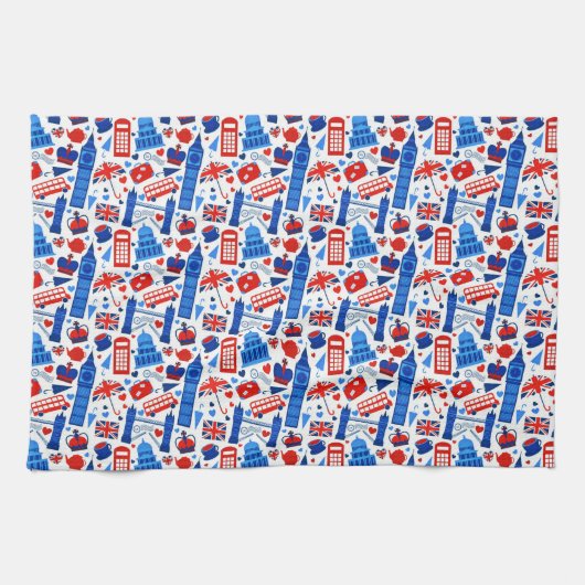 Linge De Cuisine Les monuments de Londres (Horizontal)