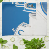 Linge De Cuisine Les monuments | Église grecque du dôme bleu (Plié)