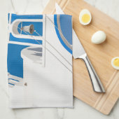 Linge De Cuisine Les monuments | Église grecque du dôme bleu (Quart Plié)