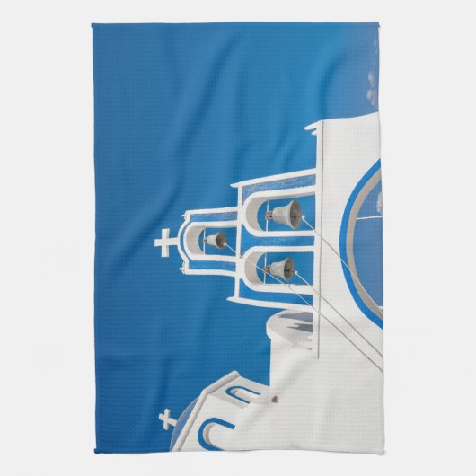 Linge De Cuisine Les monuments | Église grecque du dôme bleu (Vertical)